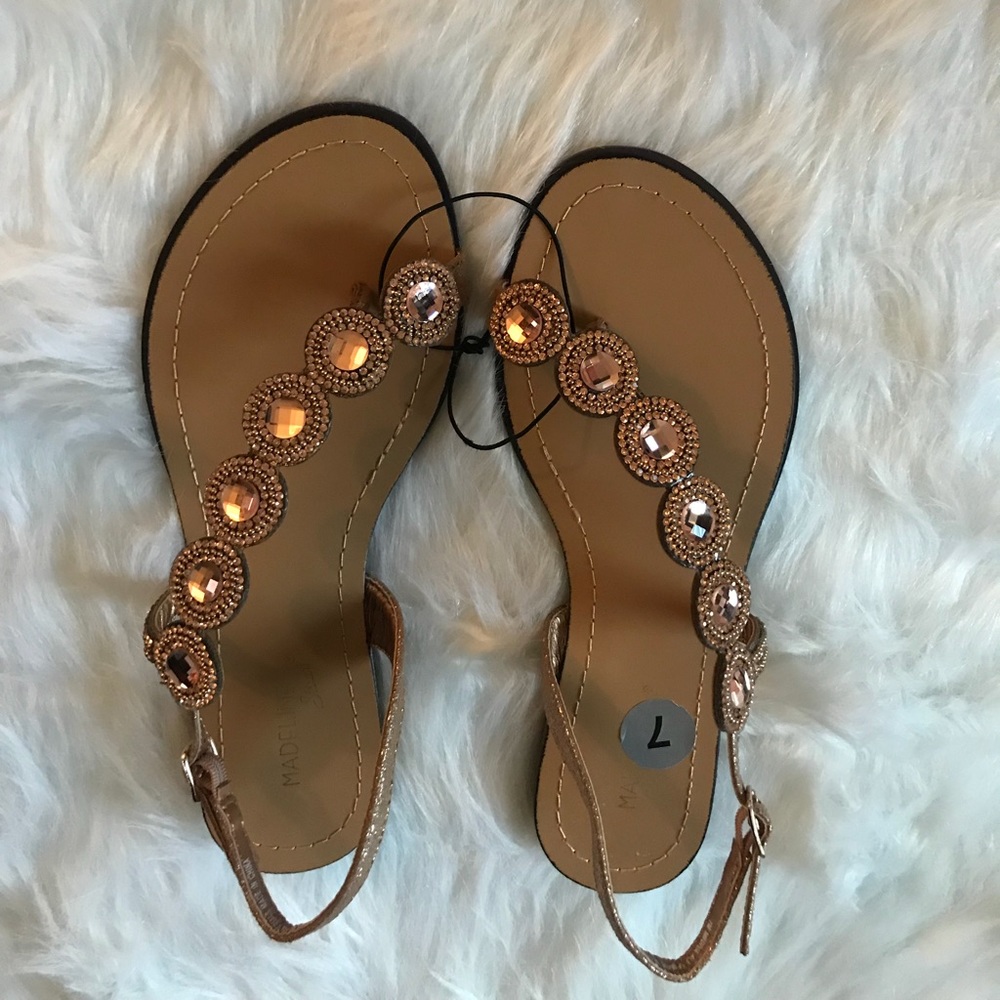 Rose Gold Madeline Stuart Sandals